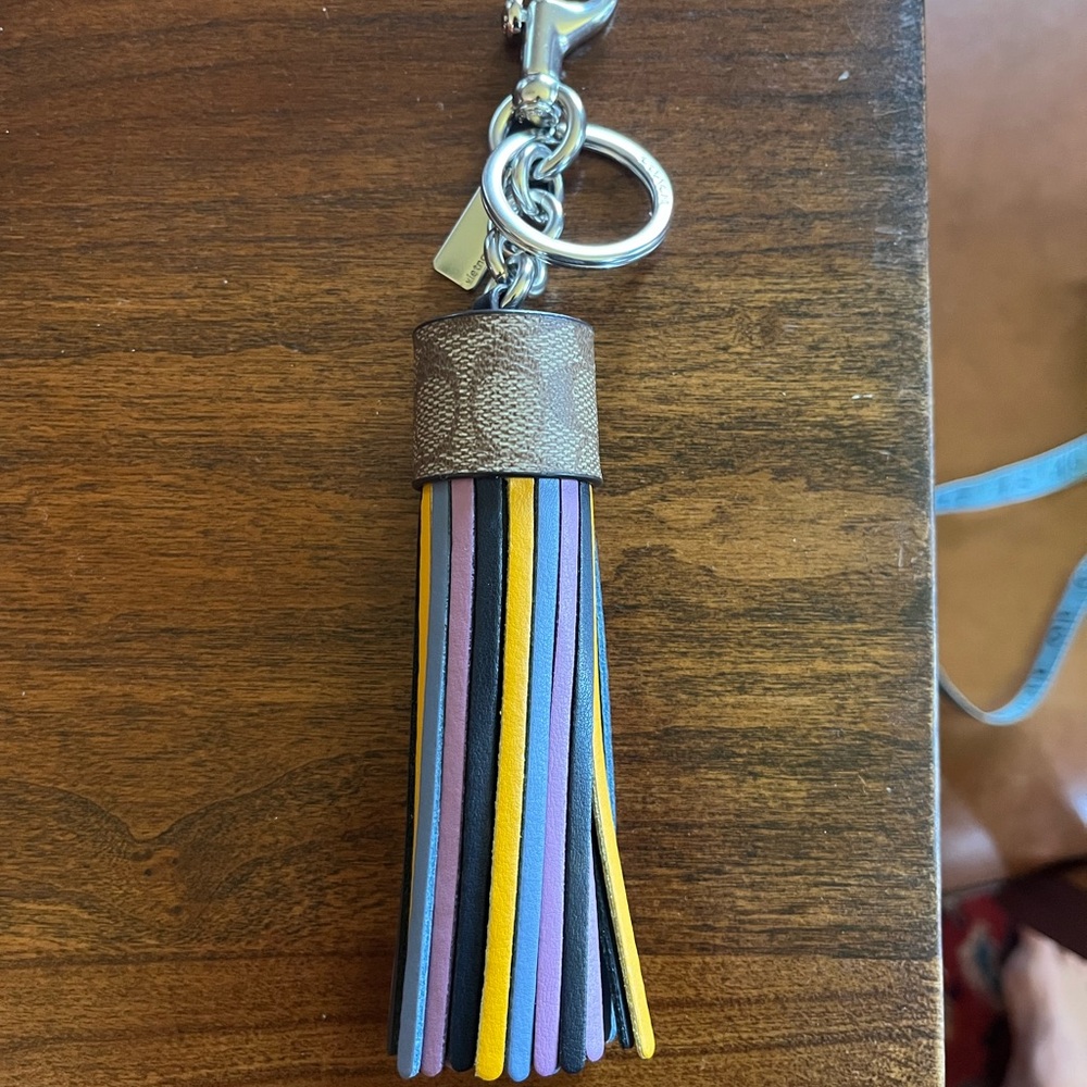 Coach bag charm/ key chain